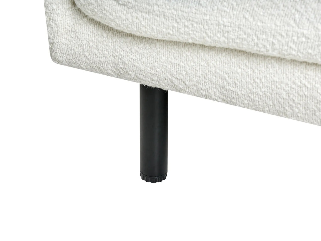 Living Room Set 5 Seater VORGOD Boucle Off-White