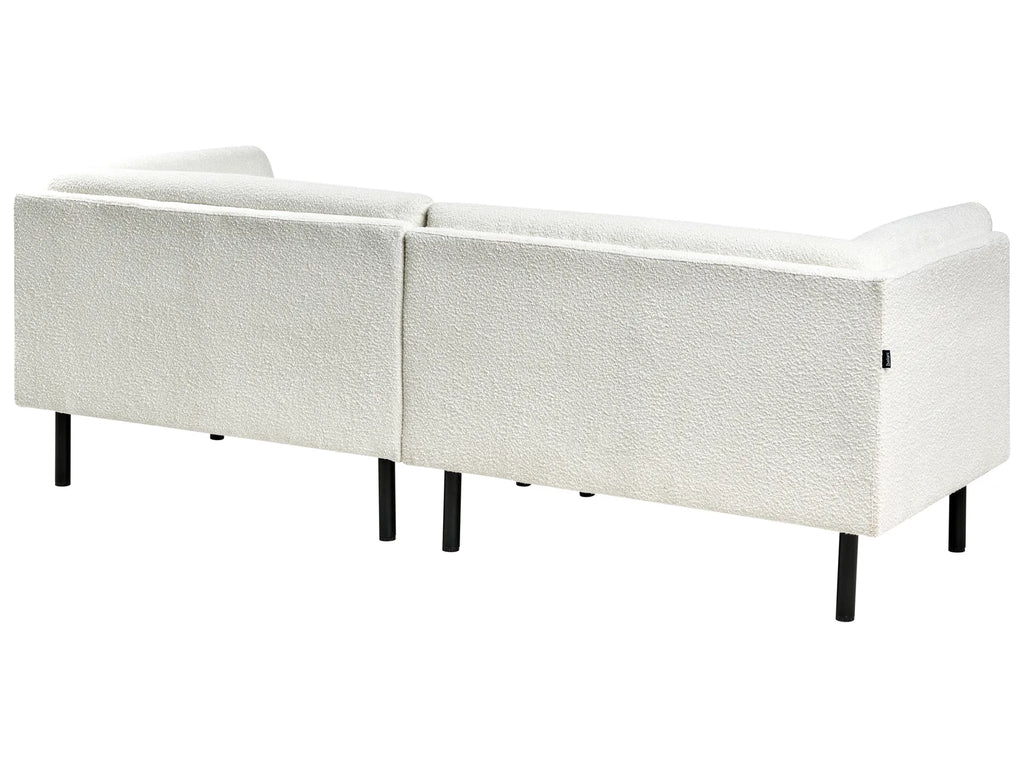 Living Room Set 5 Seater VORGOD Boucle Off-White