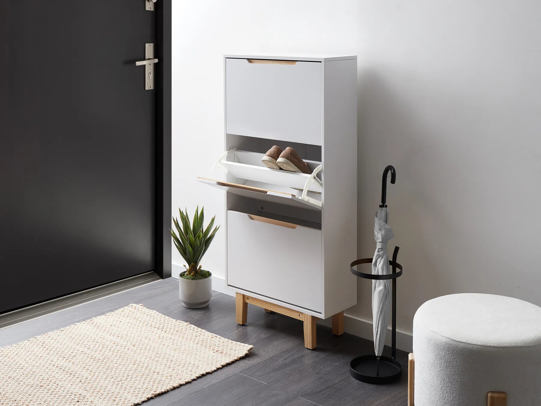 Shoe Storage Cabinet SANDFLY White