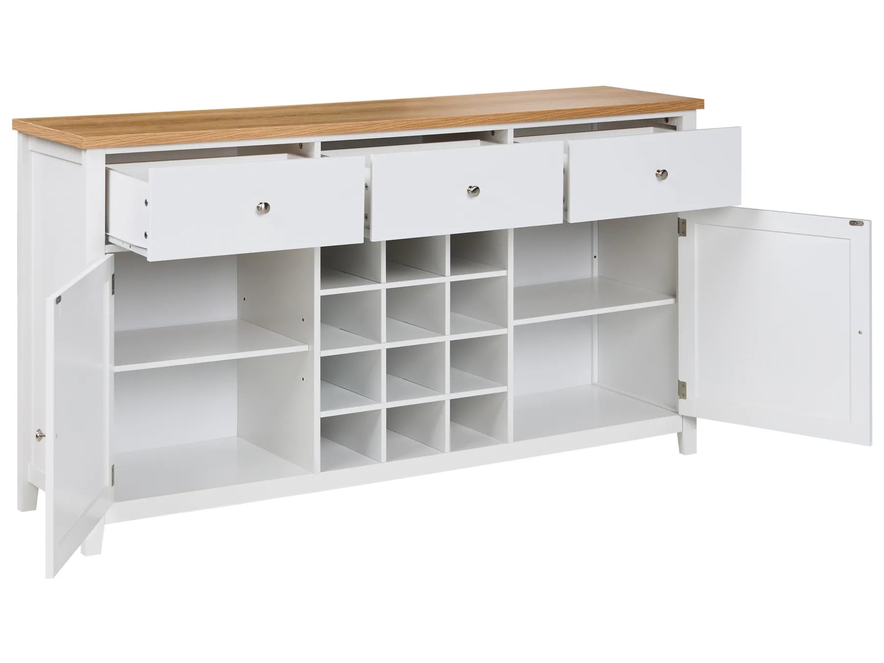 Wine Cabinet LUCASTON White