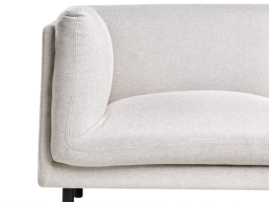 Sofa 3 Seater VORGOD Fabric Light Beige