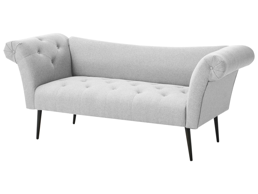 Chaise Longue NANTILLY Fabric Light Grey