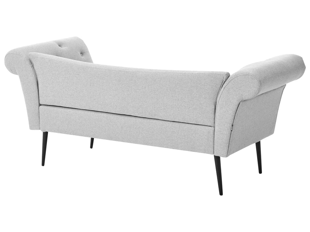 Chaise Longue NANTILLY Fabric Light Grey