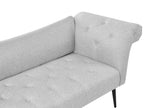 Chaise Longue NANTILLY Fabric Light Grey
