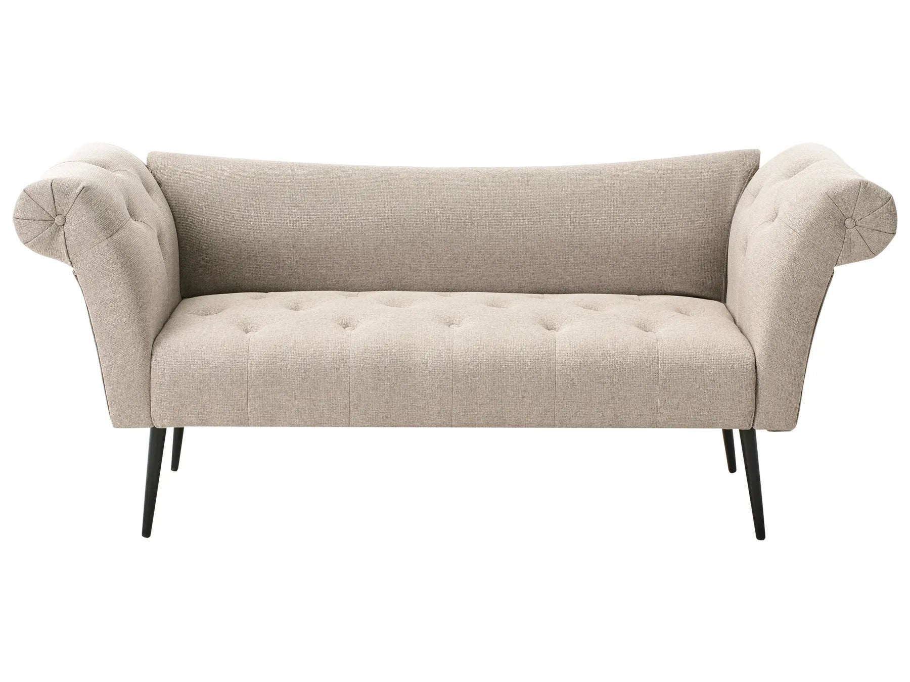 Chaise Longue NANTILLY Fabric Light Brown