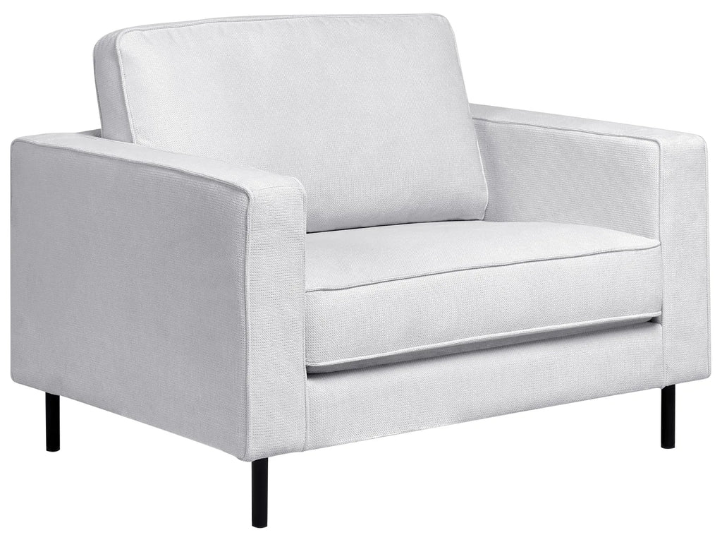 Living Room Set 4 Seater SAVALEN Fabric Light Grey