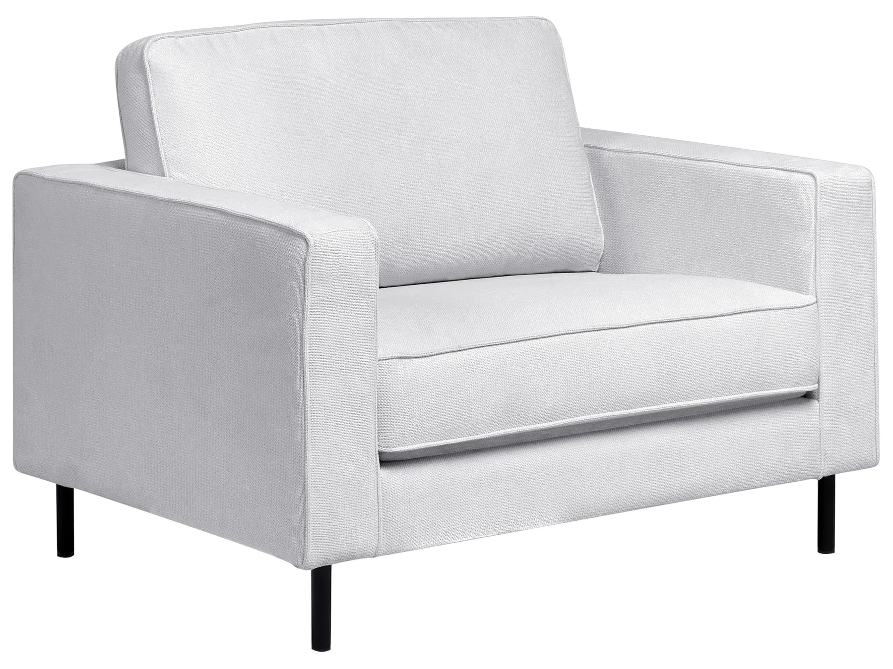 Living Room Set 4 Seater SAVALEN Fabric Light Grey