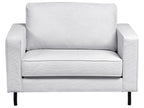 Living Room Set 4 Seater SAVALEN Fabric Light Grey