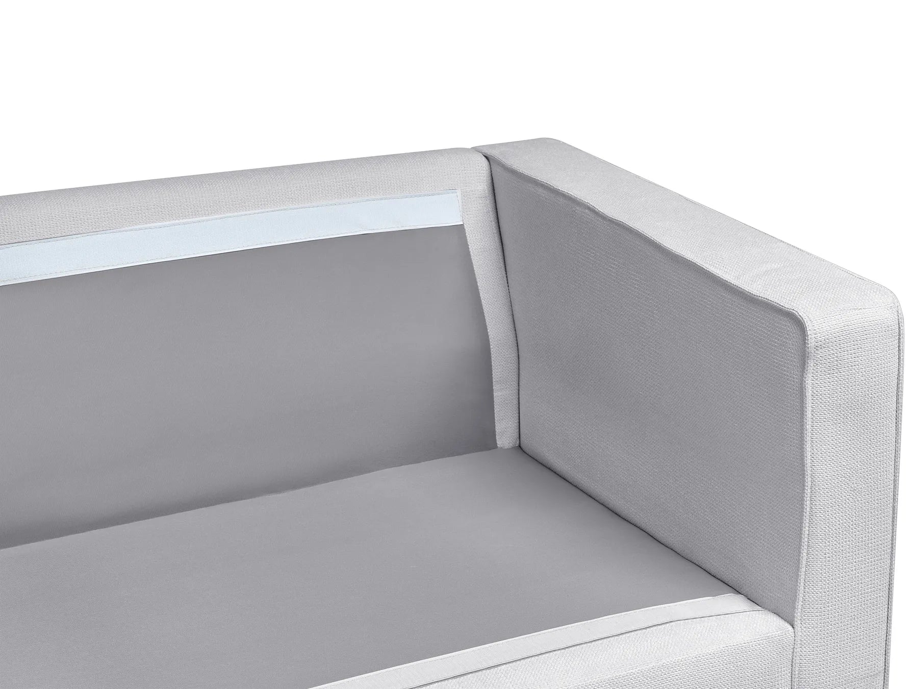 Living Room Set 4 Seater SAVALEN Fabric Light Grey