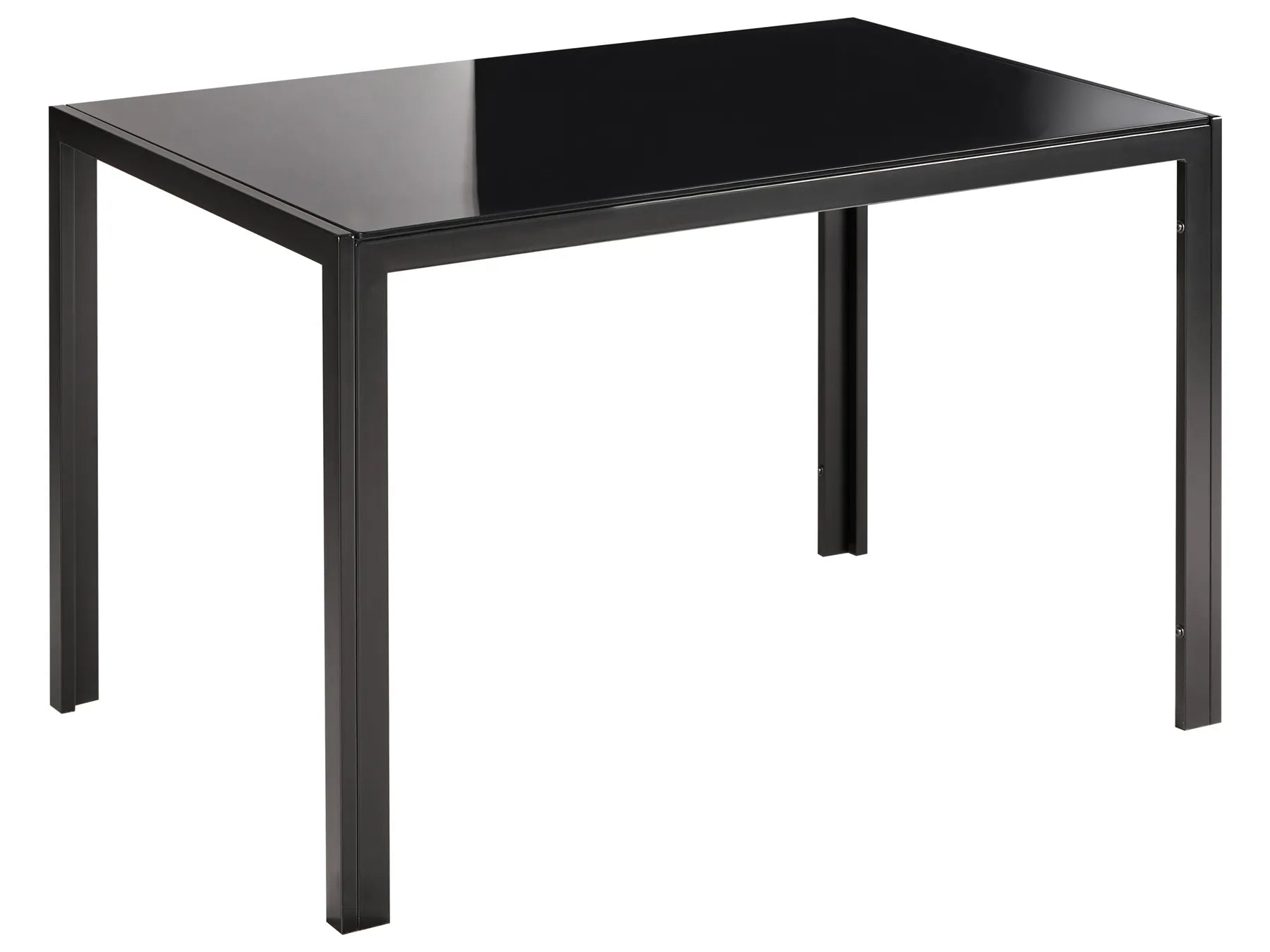 Dining Table Black 80 cm 120 cm Tempered Glass