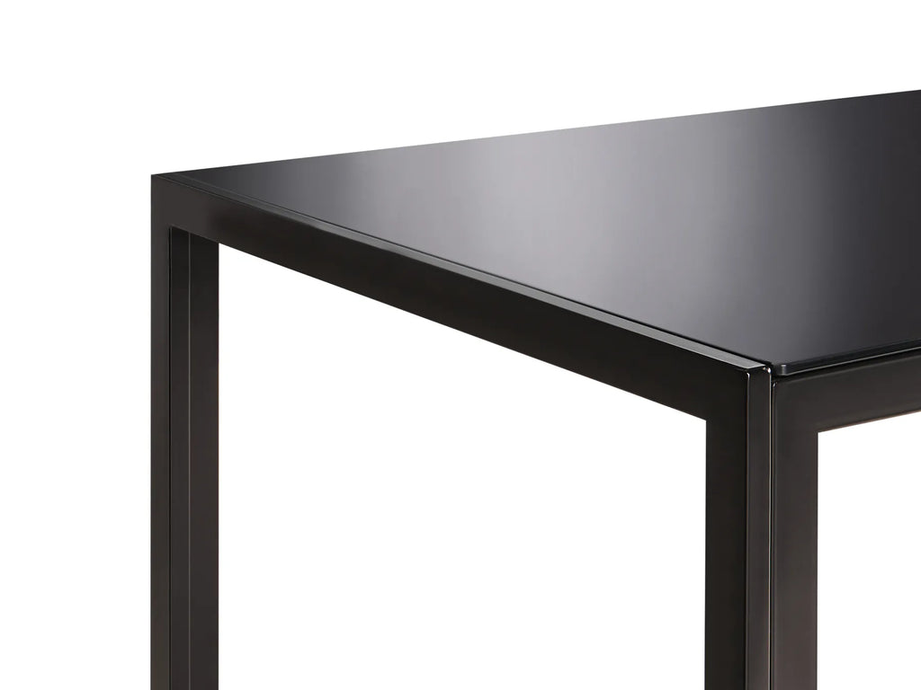 Dining Table Black 80 cm 120 cm Tempered Glass