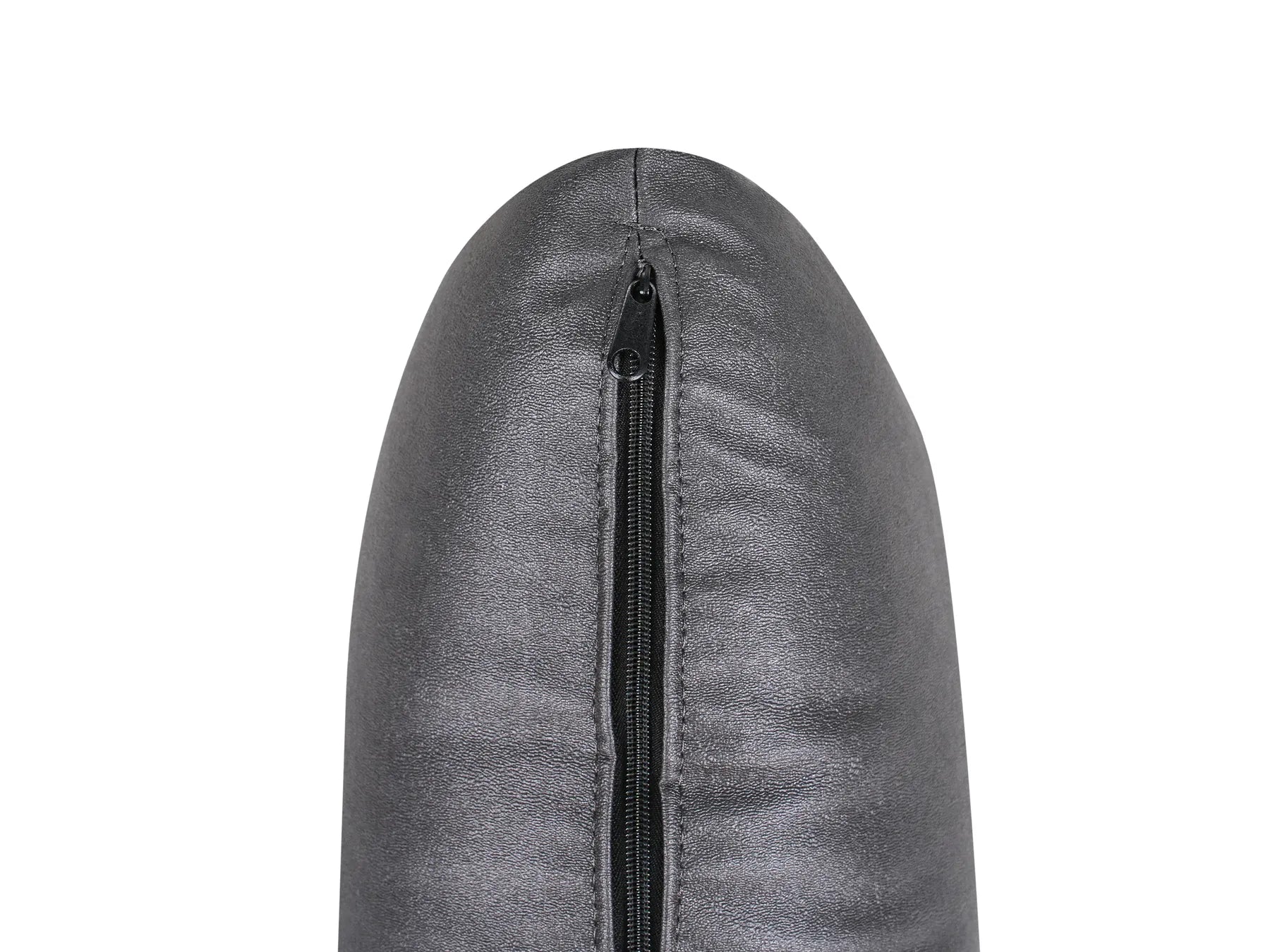 Left-Hand Chaise Lounge BRANDE Faux Leather Black