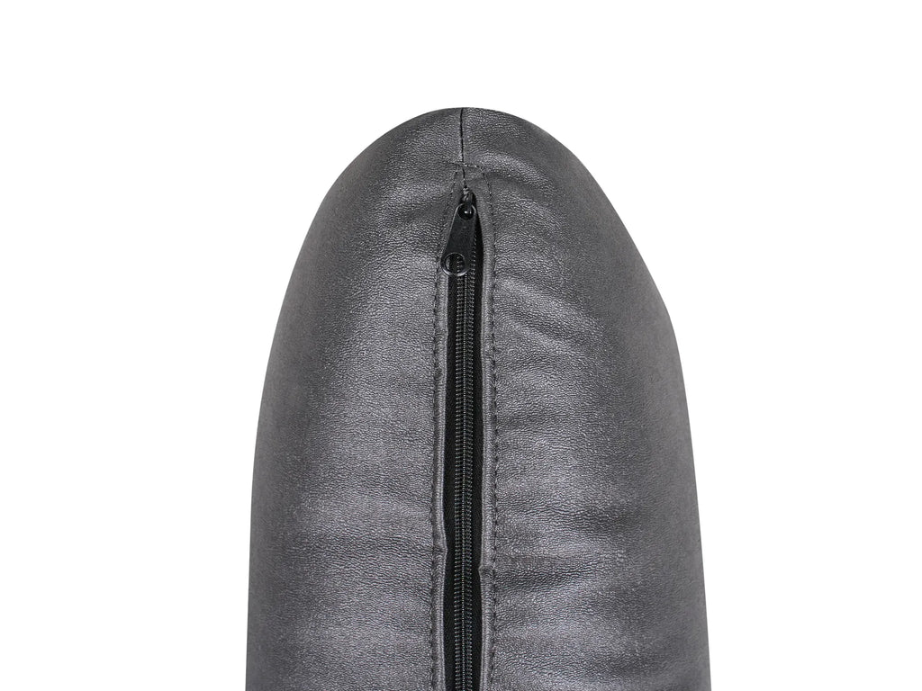 Right-Hand Chaise Lounge BRANDE Faux Leather Black