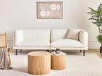 Living Room Set 5 Seater VORGOD Boucle Off-White